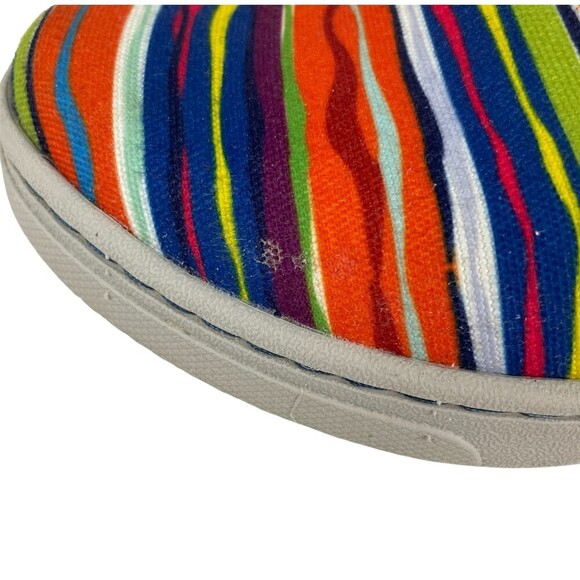 Dansko Belle Multi Stripe Canvas Loafers. Size 37 (6.5-7) - Picture 3 of 6
